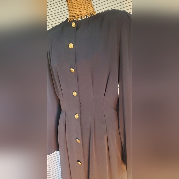 90s VINTAGE BLACK DRESS - Picture 3 of 5